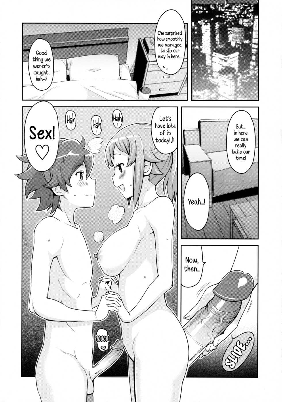 (C87) [Funi Funi Lab (Tamagoro)] Chibikko Bitch Try (Gundam Build Fighters Try) [English] {5 a.m.} [Decensored] - Page 15