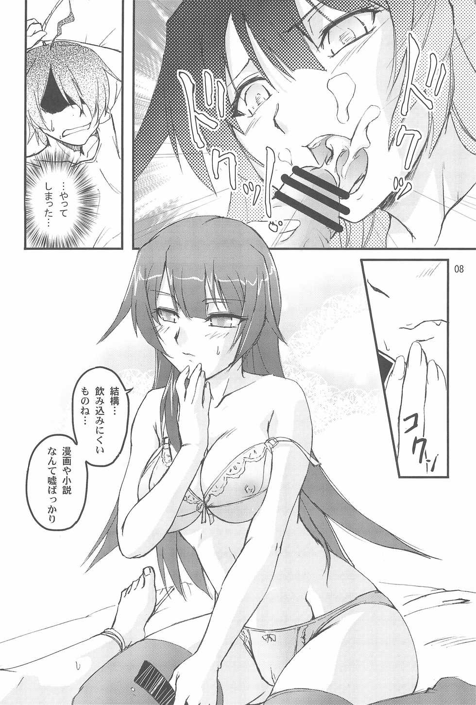 (C77) [Joukitei (Urase Shioji)] Zekka Bijin (Bakemonogatari) - Page 8