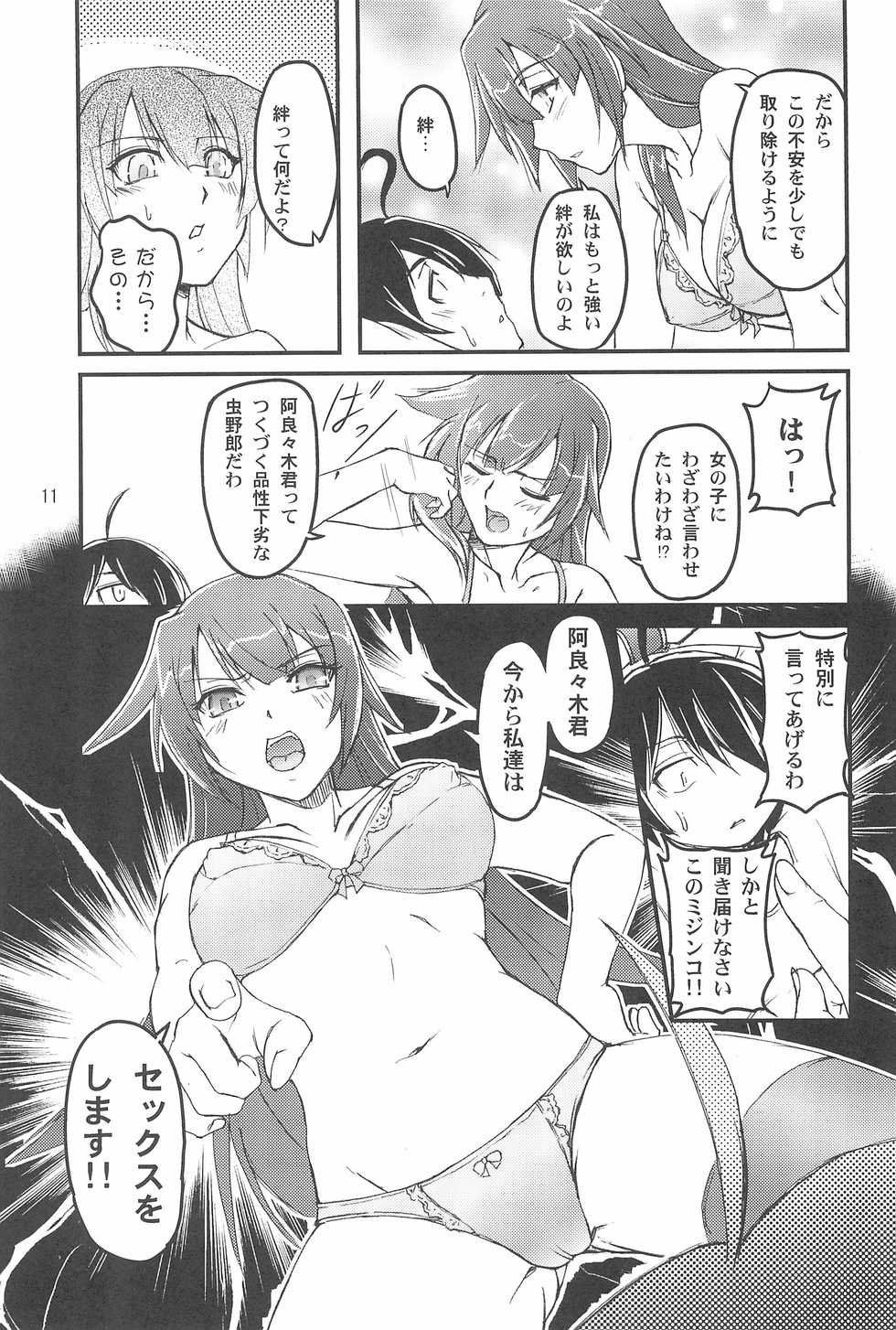 (C77) [Joukitei (Urase Shioji)] Zekka Bijin (Bakemonogatari) - Page 11