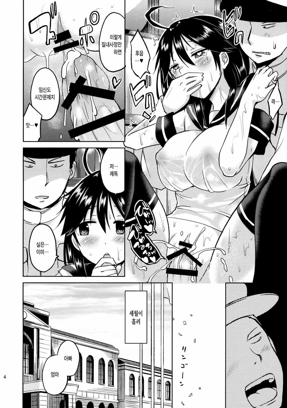 (C89) [Hotori Bocchi (Sakurazari Hotori)] Ushio-chan no Nijiseichou o Iwau Hon (Kantai Collection -KanColle-) [Korean] - Page 6