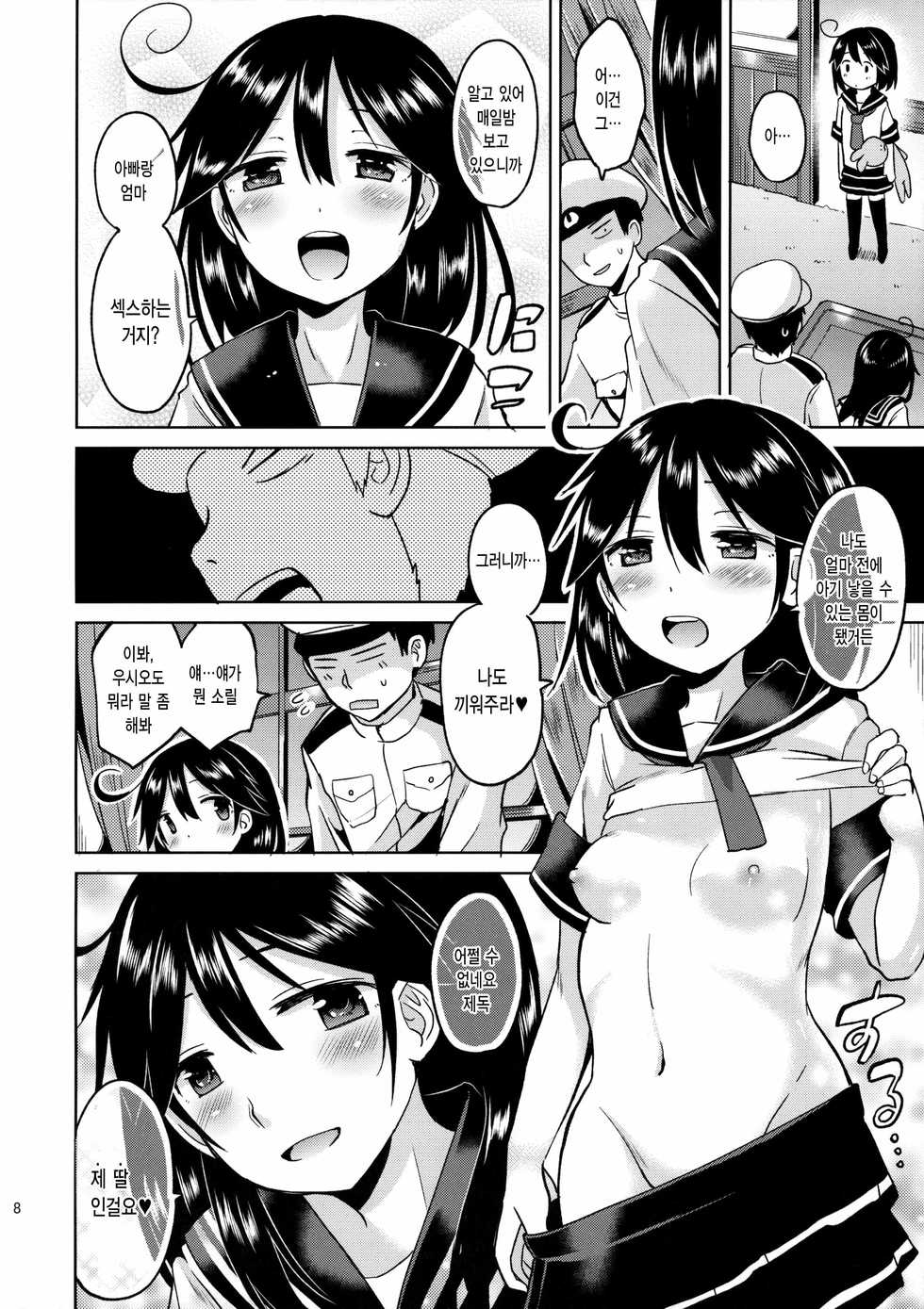 (C89) [Hotori Bocchi (Sakurazari Hotori)] Ushio-chan no Nijiseichou o Iwau Hon (Kantai Collection -KanColle-) [Korean] - Page 10