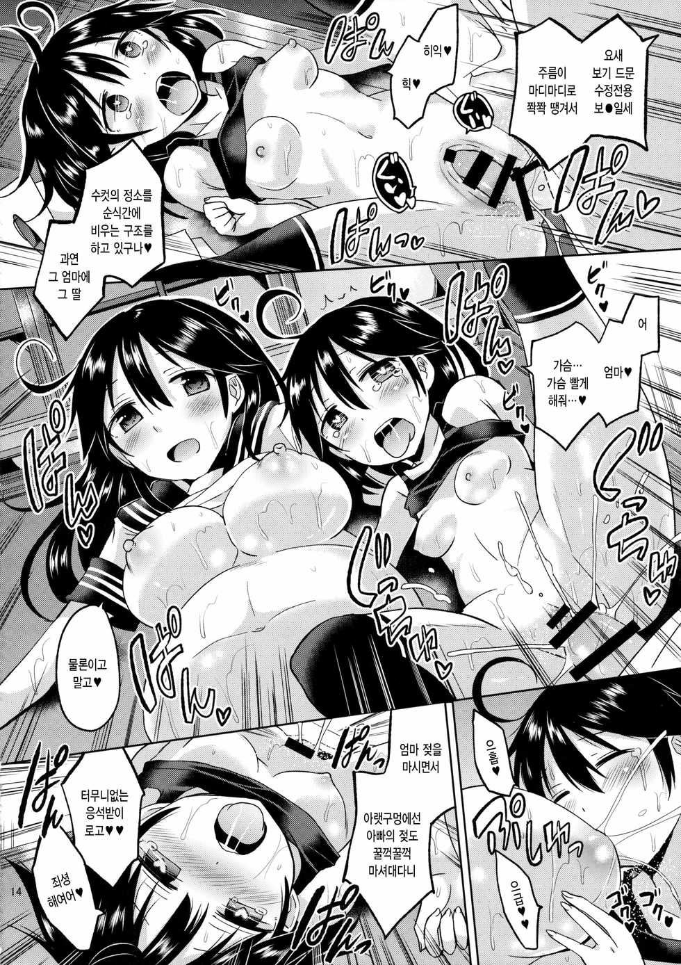 (C89) [Hotori Bocchi (Sakurazari Hotori)] Ushio-chan no Nijiseichou o Iwau Hon (Kantai Collection -KanColle-) [Korean] - Page 16