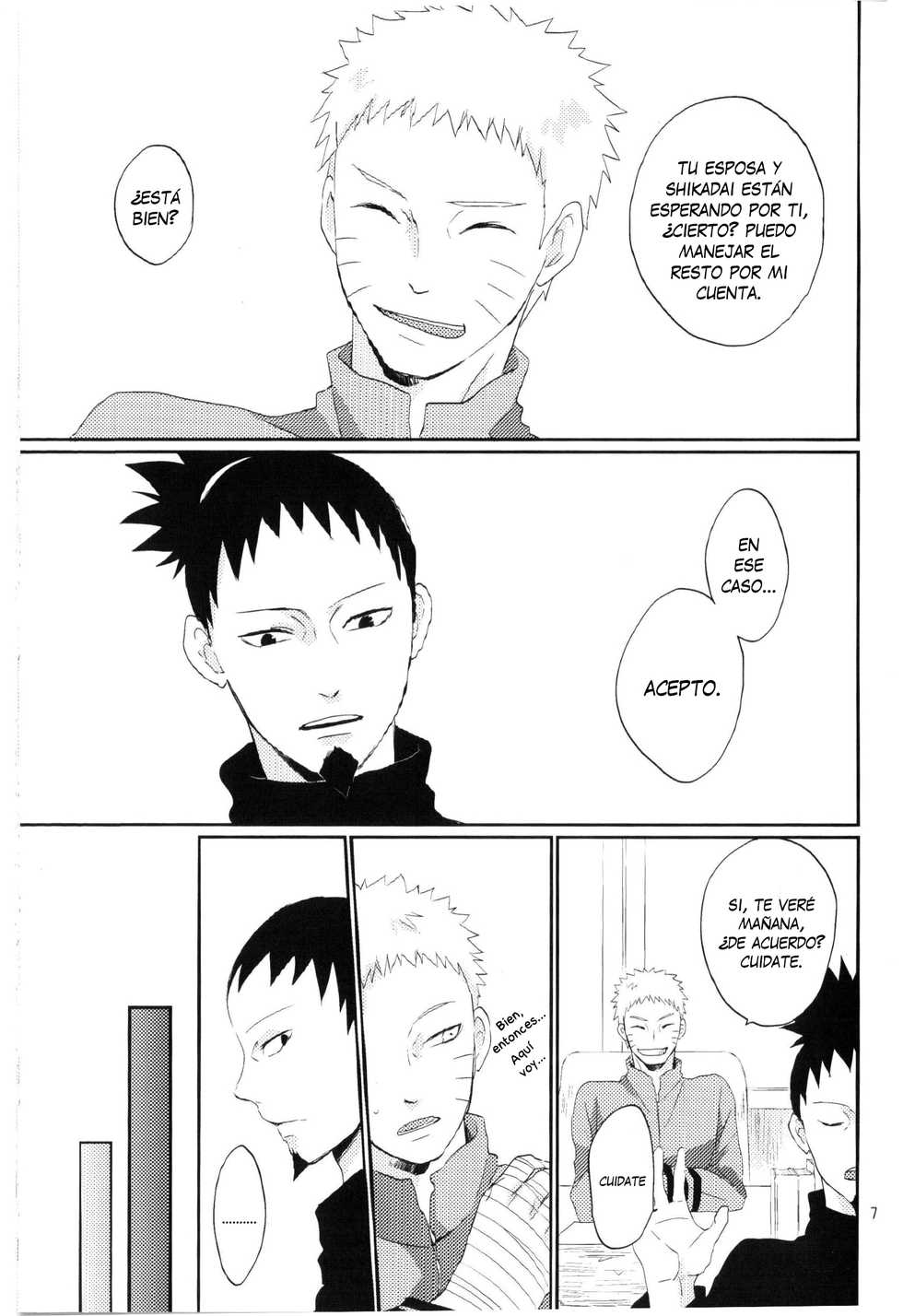 (Zennin Shuuketsu 2) [nora (kaori)] Fujin no Oshigoto. (NARUTO) [Spanish] - Page 6