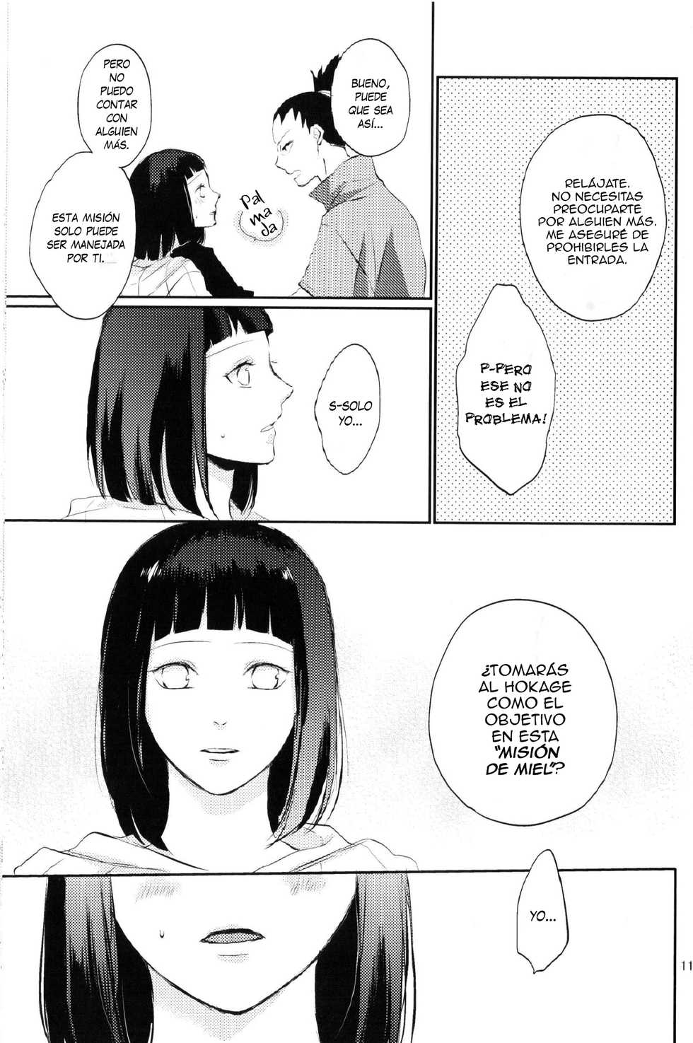 (Zennin Shuuketsu 2) [nora (kaori)] Fujin no Oshigoto. (NARUTO) [Spanish] - Page 10