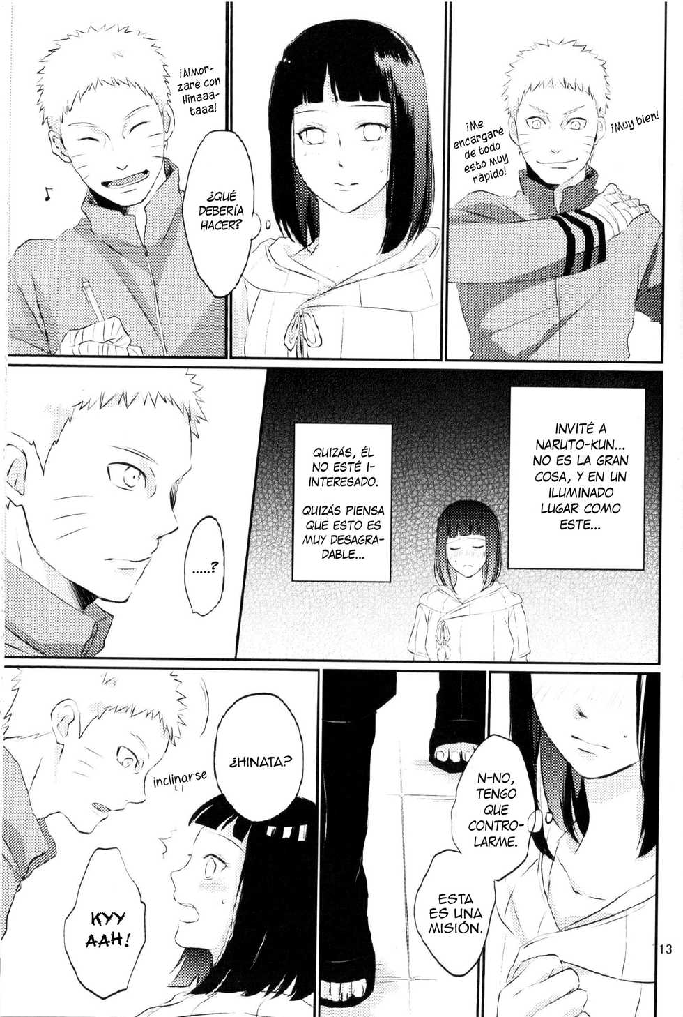 (Zennin Shuuketsu 2) [nora (kaori)] Fujin no Oshigoto. (NARUTO) [Spanish] - Page 12
