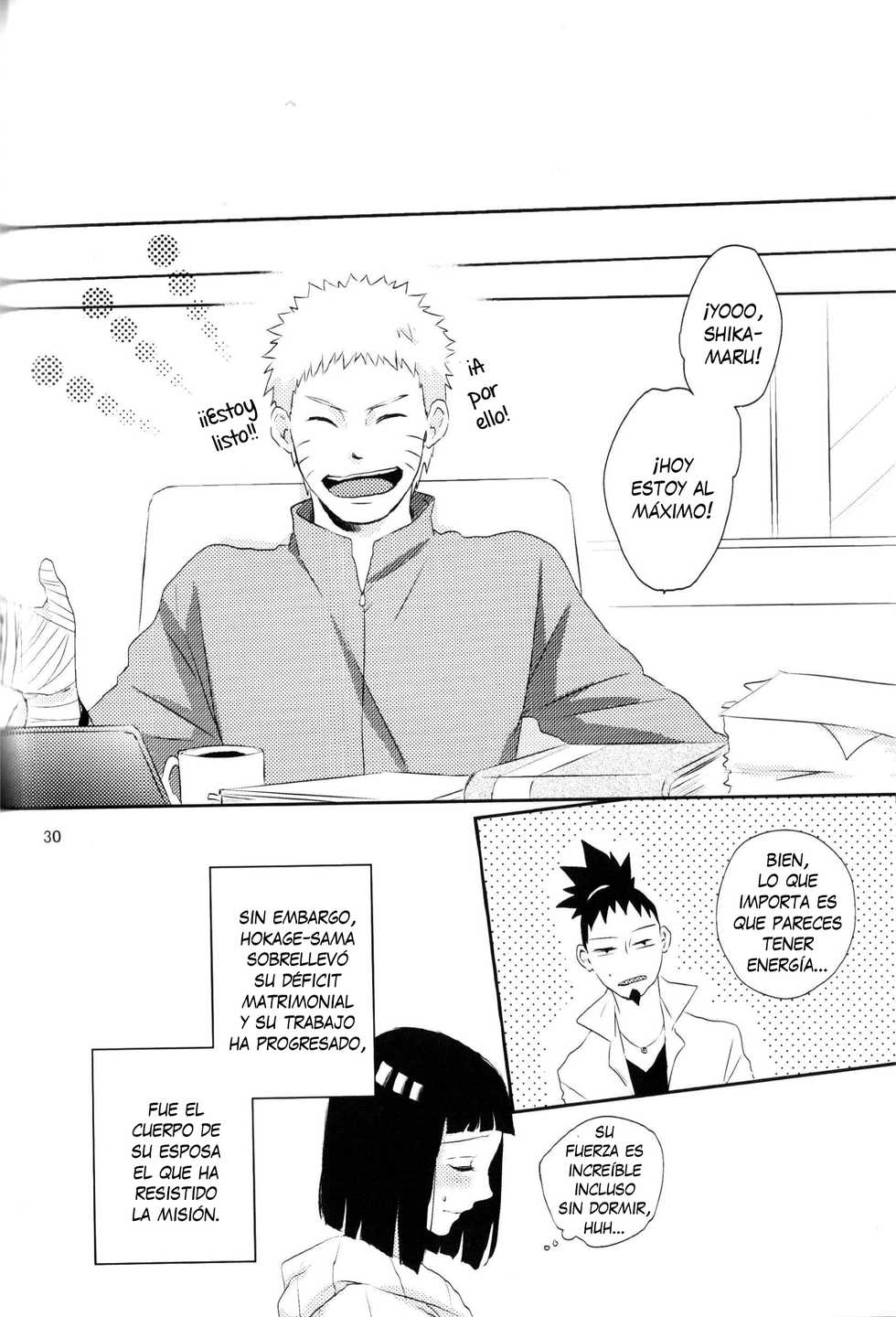 (Zennin Shuuketsu 2) [nora (kaori)] Fujin no Oshigoto. (NARUTO) [Spanish] - Page 29
