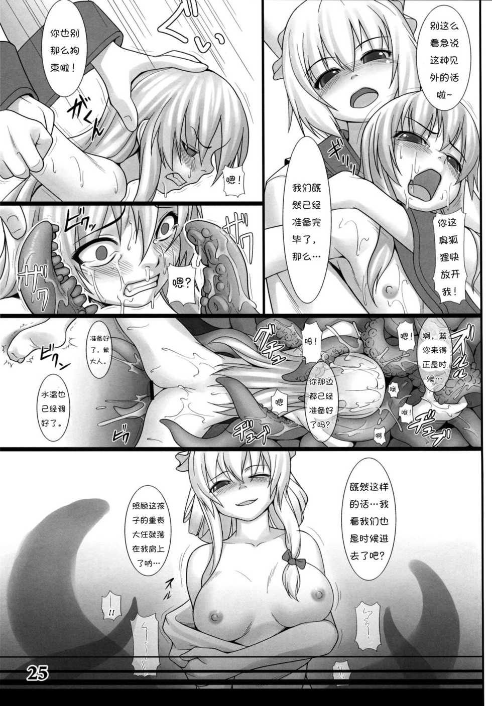 (Reitaisai 10) [Sora Osen Nantai Neko (Various)] CENSORED II (Touhou Project) [Chinese] [诱骗者迪卡伊个人汉化] - Page 25