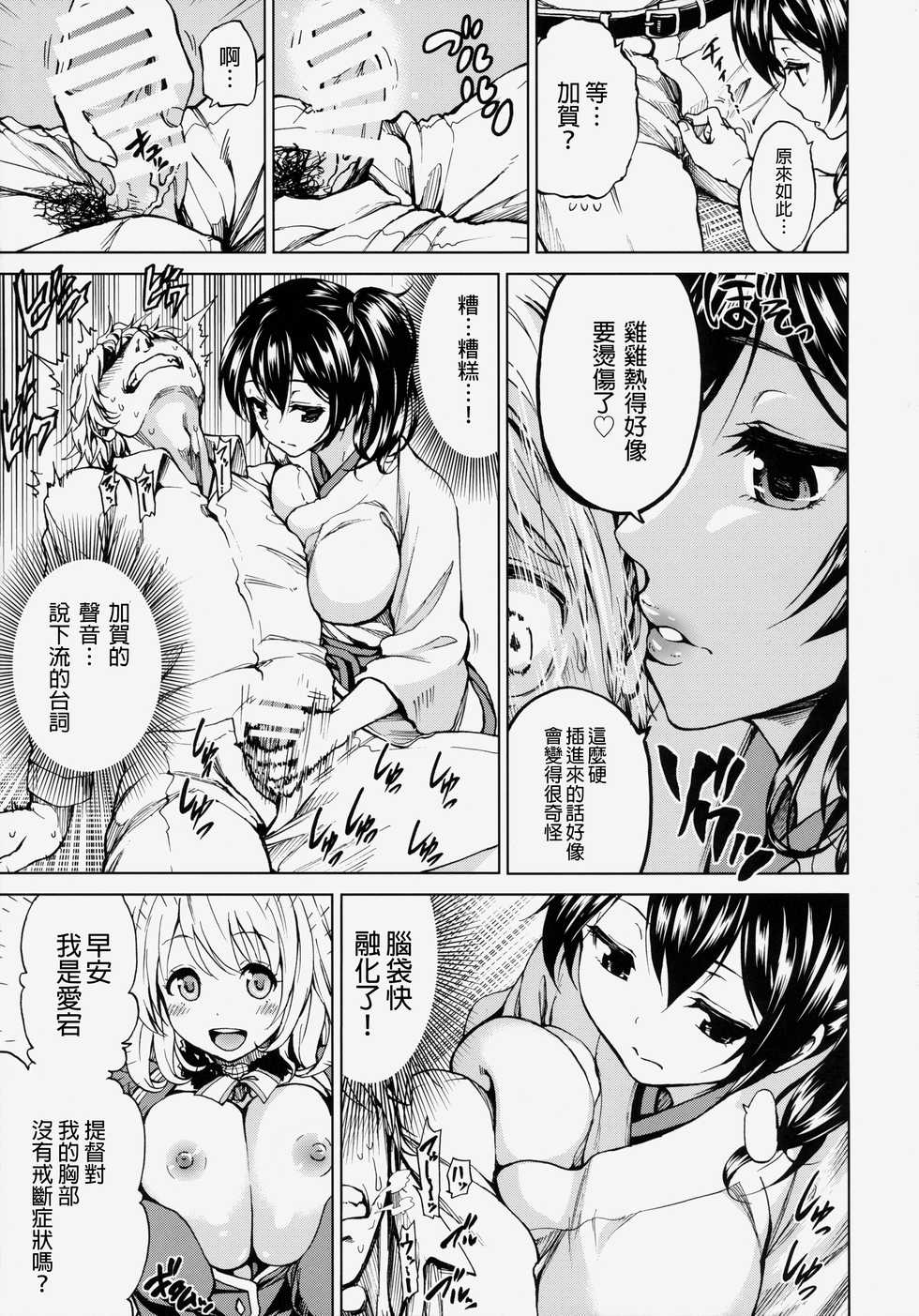 (COMIC1☆8) [Tsunken (Men's)] Kaga-san to Shinkon Seikatsu (Kantai Collection -KanColle-) [Chinese] [無職童貞年25個人翻譯] - Page 8