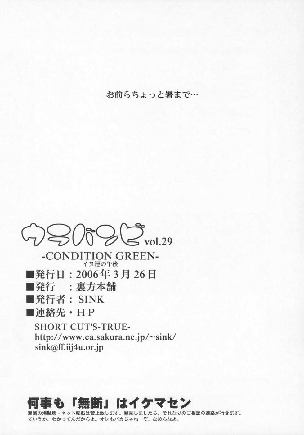 (ABC 3) [Urakata Honpo (Sink)] Urabambi Vol. 29 - Condition Green (Kidou Keisatsu Patlabor) [Korean] - Page 25