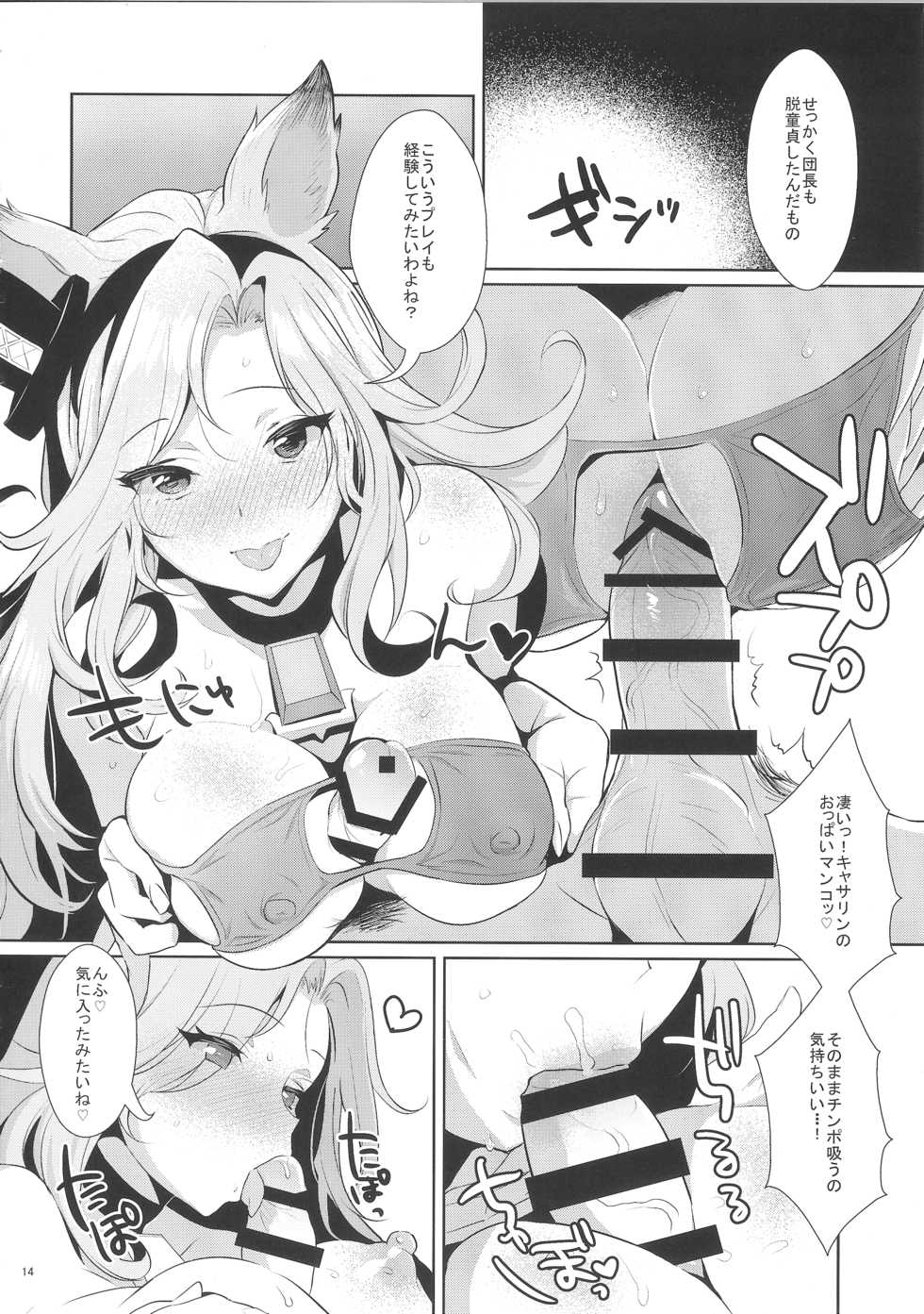 (SC2016 Summer) [Inariya (Inari)] Sage Danchou, Hatsujou Elune ni Mofurareru. (Granblue Fantasy) - Page 13