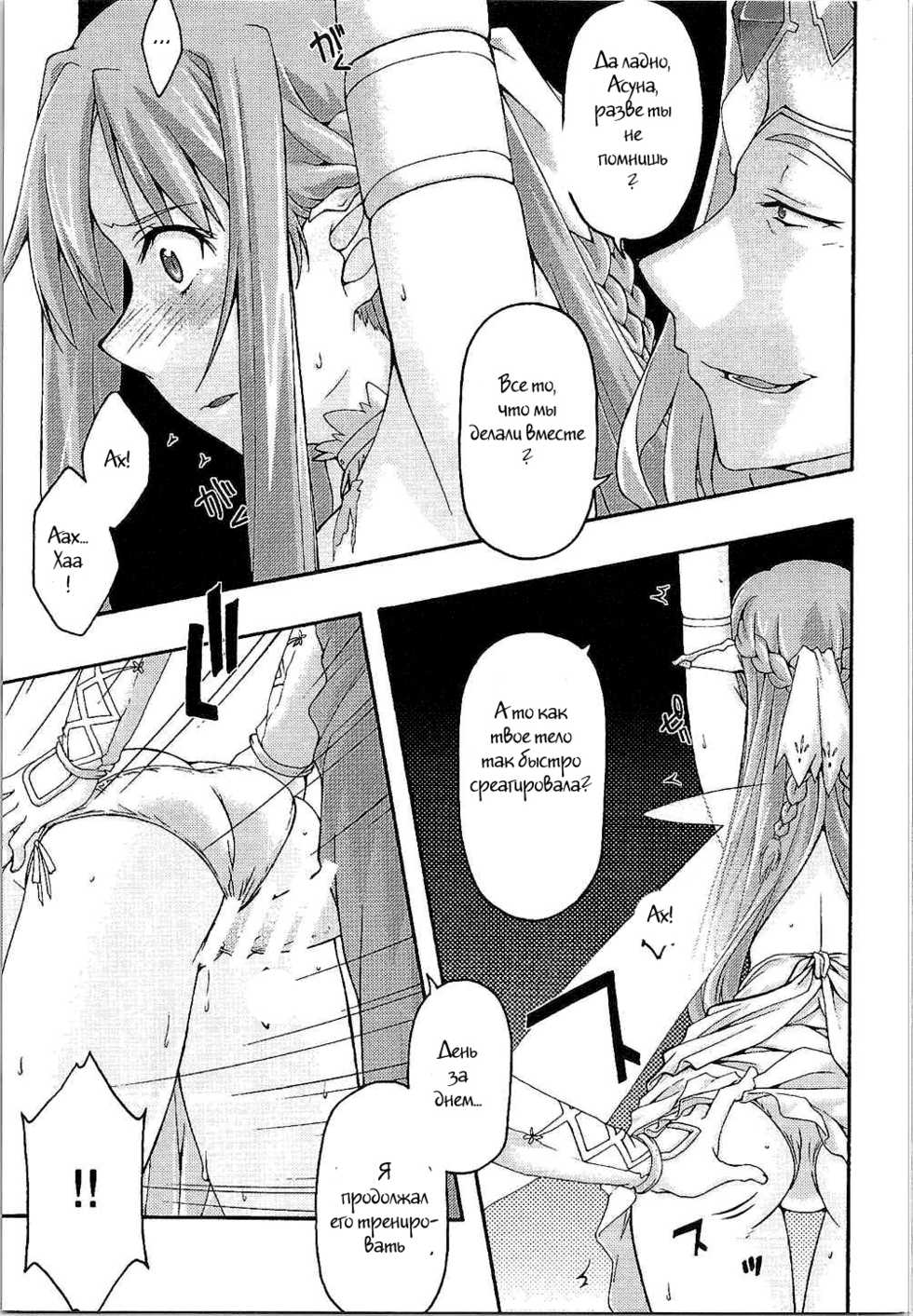[sandglass (Uyuu Atsuno)] ochiru -asuna- (Sword Art Online) [Russian] [Witcher000] - Page 12