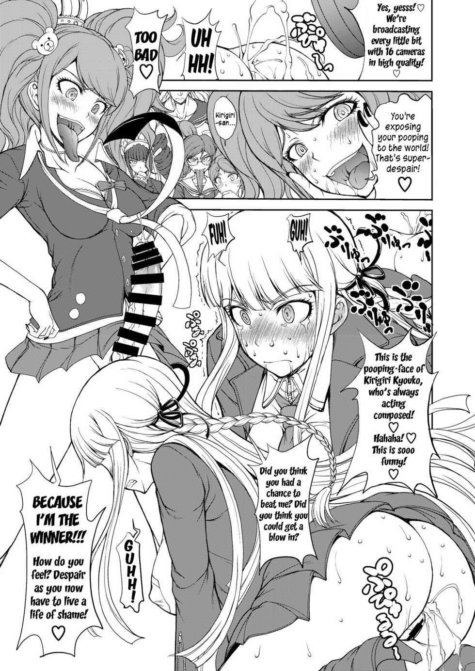 (C85) [Majimadou (Matou)] Enoshima Sensei no Chou Zetsubouteki Zecchou Jugyou (Danganronpa) [English] {Less Censored Version} - Page 2
