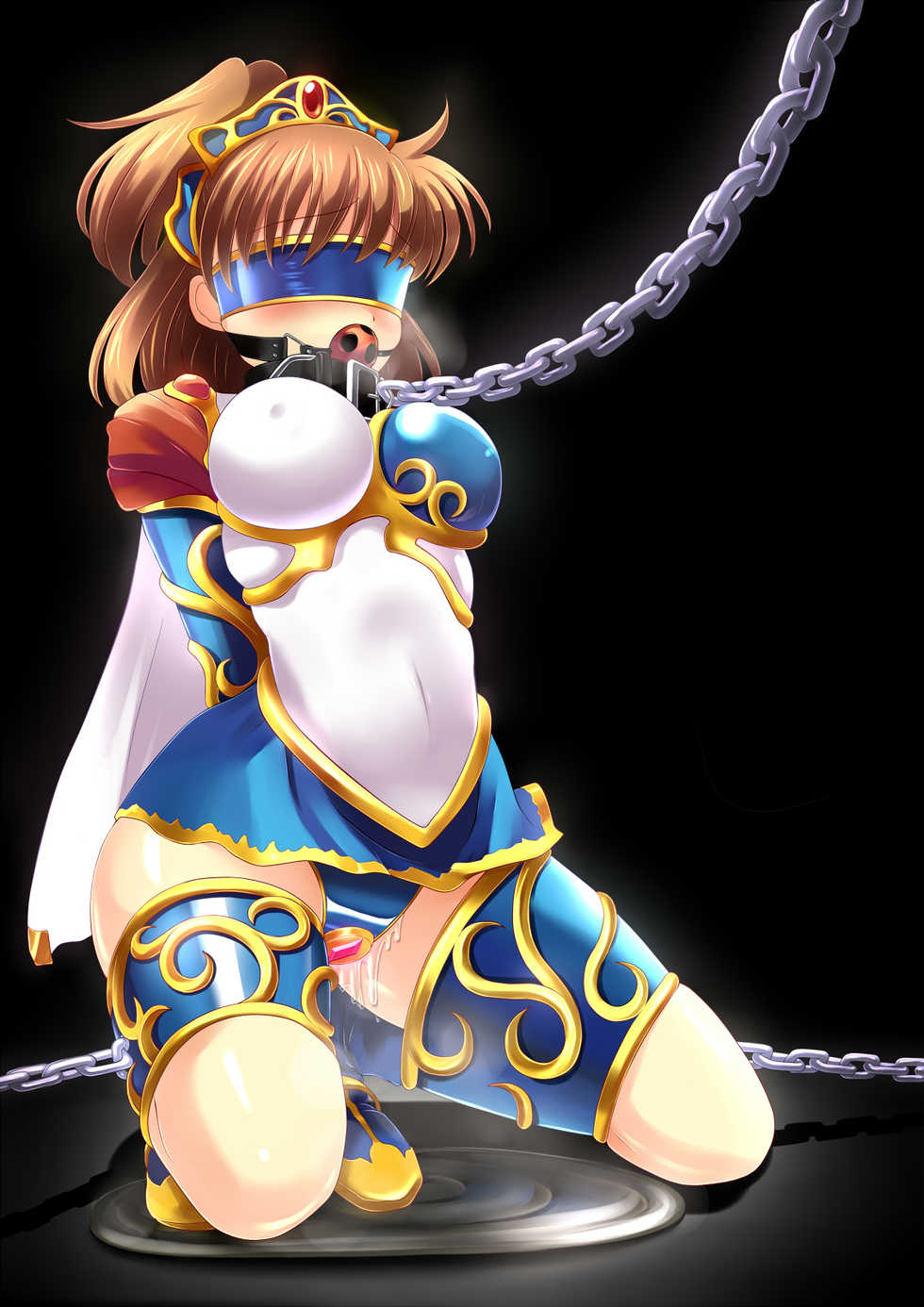 [SweetSprite] Madou Shoujo ga Kousoku Sarete Kutsujoku no Kyousei Zecchou ni Marunomi! "Chain of Pain" (Puyo Puyo) - Page 39