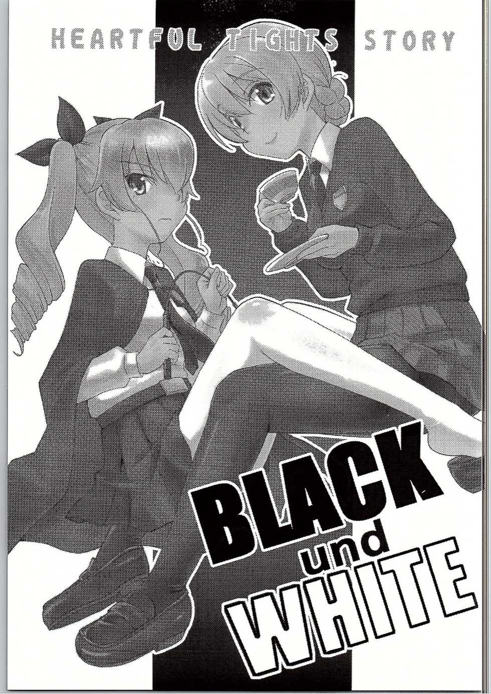 (C90) [in the WATER. (Uona Telepin)]  BLACK und WHITE (Girls und Panzer) - Page 2