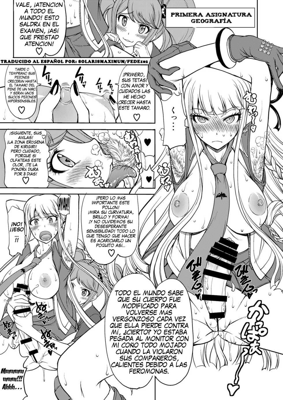 (C85) [Majimadou (Matou)] Enoshima Sensei no Chou Zetsubouteki Zecchou Jugyou (Danganronpa) [Spanish] - Page 8
