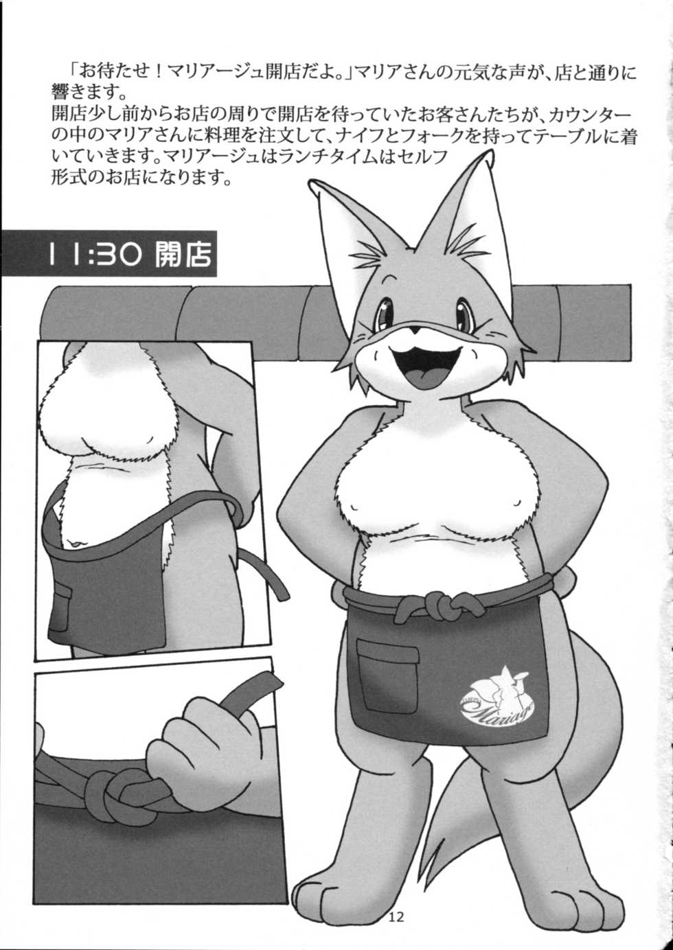 (Kansai! Kemoket 4) [Fuusousha (Karasuuri)] Maria of One Day - Page 11