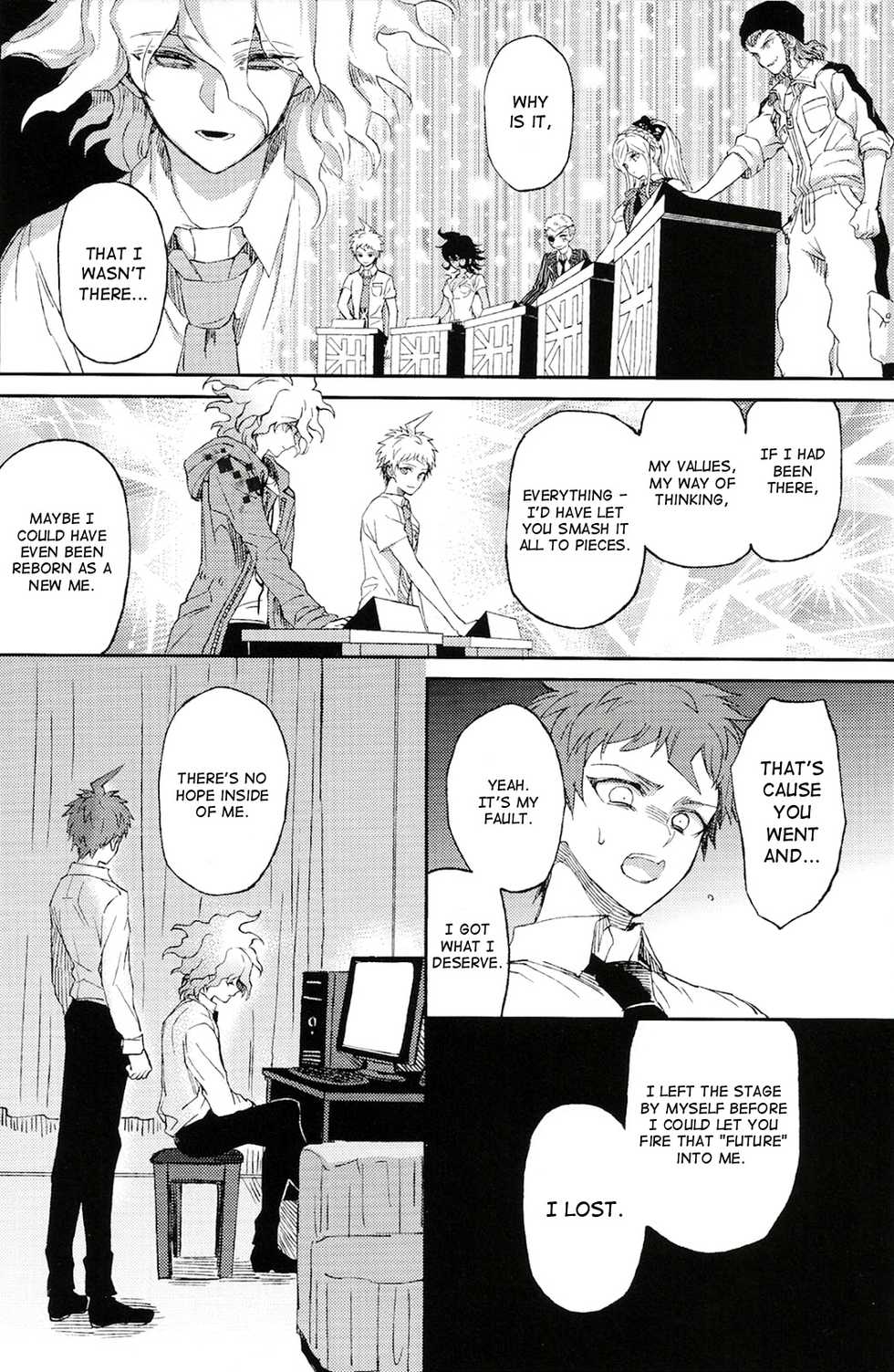 (SUPER23) [ZCC (Zakiko)] Umarekawarenu Kanashimi ni (Super Danganronpa 2) [English] - Page 26