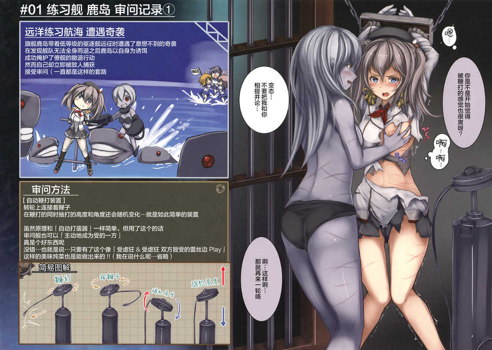 (C90) [Monaka Udon (Monikano)] Renshuukan Kashima Jinmon Chousho (Kantai Collection -KanColle-) [Chinese] [无毒 X 巫毒汉化组] - Page 6