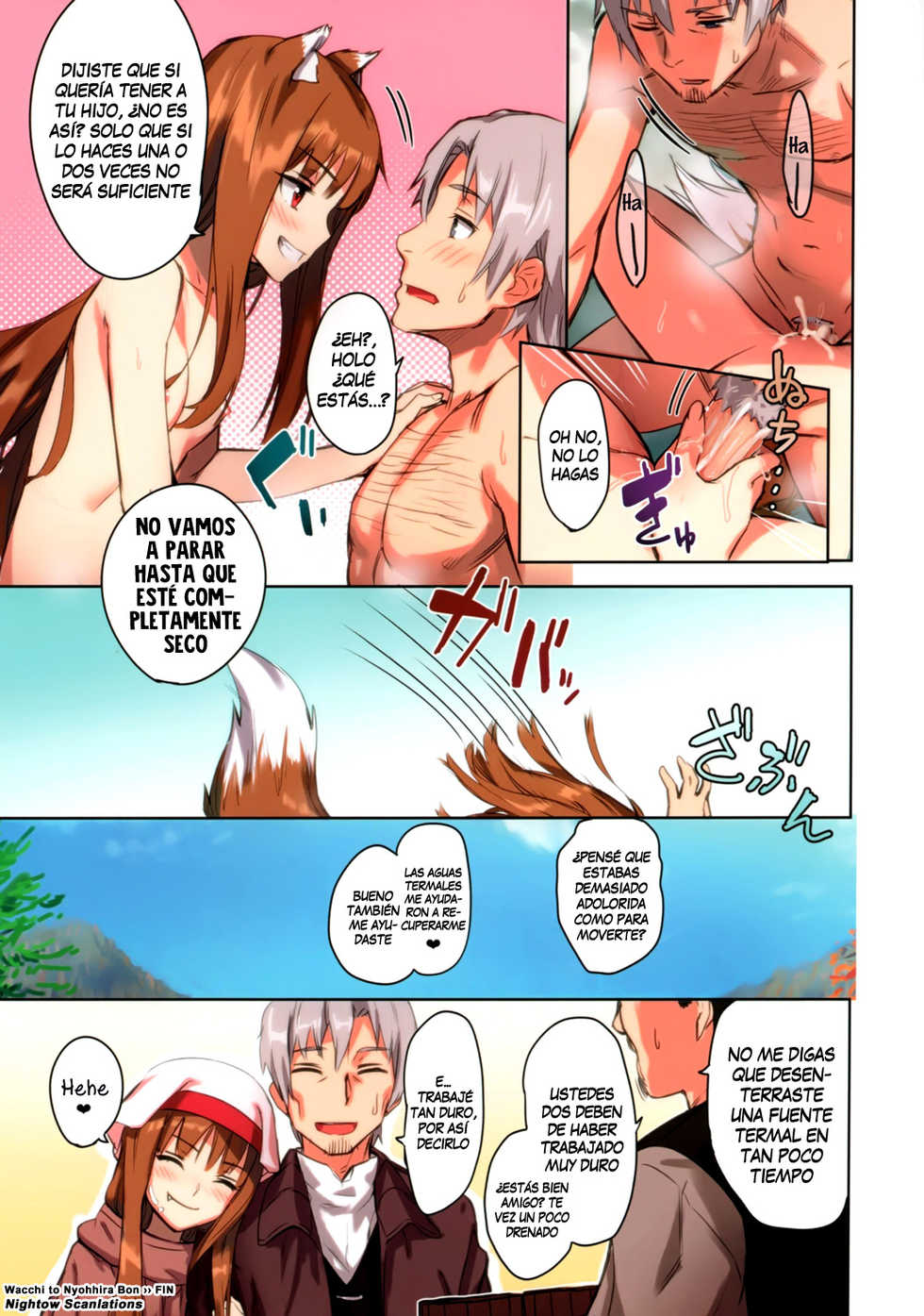 (C89) [Ajisaidenden (Kawakami Rokkaku, Takanashi Rei)] Wacchi to Nyohhira Bon FULL COLOR (Spice and Wolf) [Spanish] [Nightow] [Decensored] - Page 20