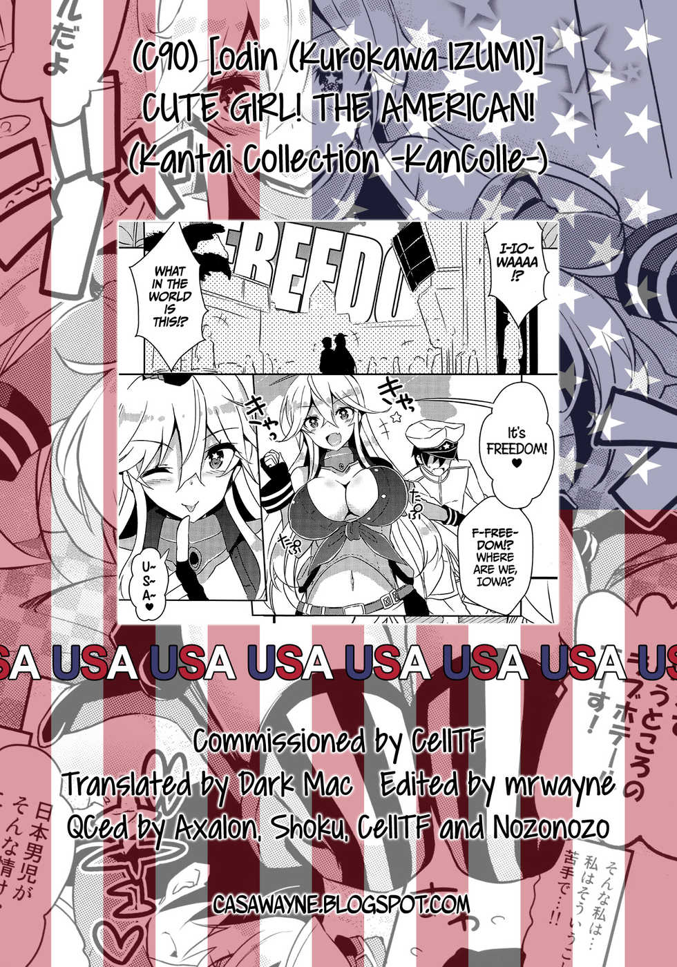 [odin (Kurokawa IZUMI)] CUTE GIRL! THE AMERICAN! (Kantai Collection -KanColle-) [English] =Dark Mac + CW= - Page 26