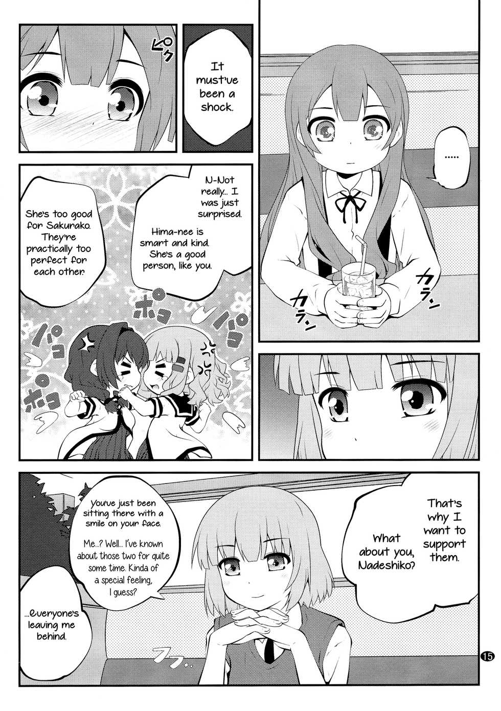 (GirlsLoveFestival 17) [Purimomo (Goyac)] Himegoto Flowers 10 | Secret Flowers 10 (YuruYuri) [English] [Yuri-ism] - Page 15