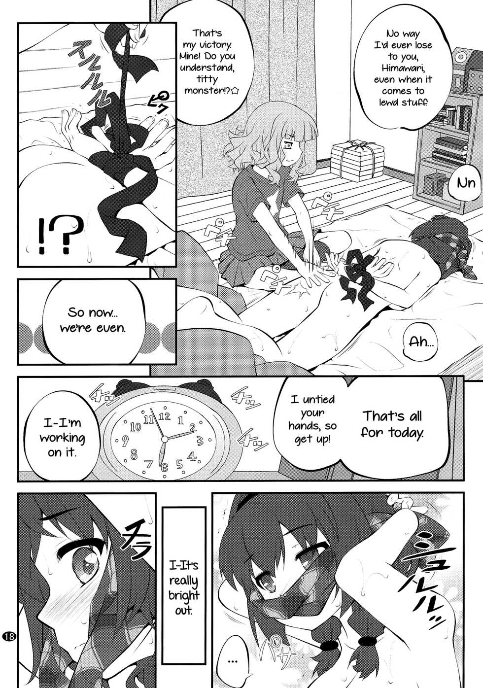 (GirlsLoveFestival 17) [Purimomo (Goyac)] Himegoto Flowers 10 | Secret Flowers 10 (YuruYuri) [English] [Yuri-ism] - Page 18