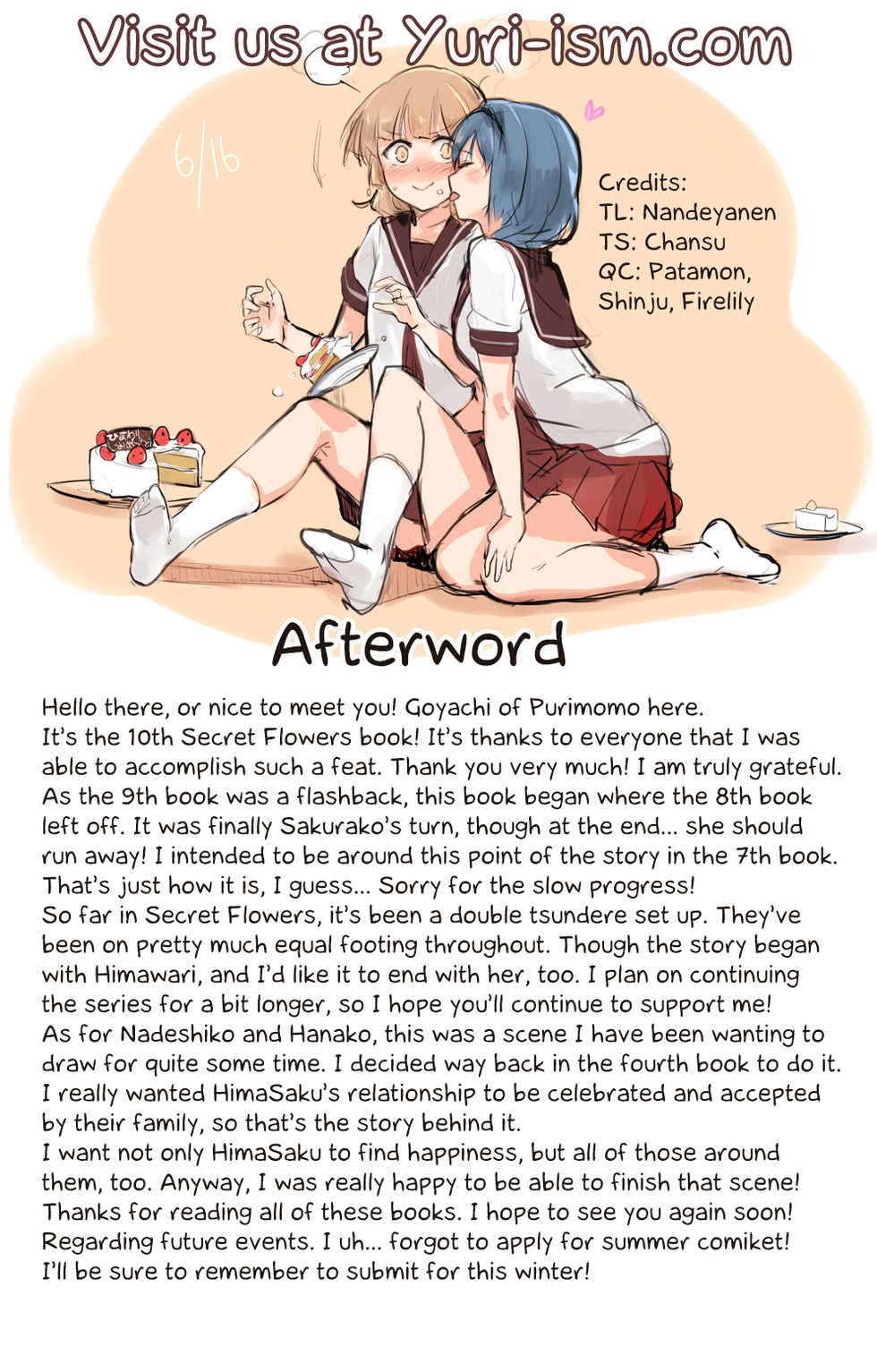 (GirlsLoveFestival 17) [Purimomo (Goyac)] Himegoto Flowers 10 | Secret Flowers 10 (YuruYuri) [English] [Yuri-ism] - Page 23