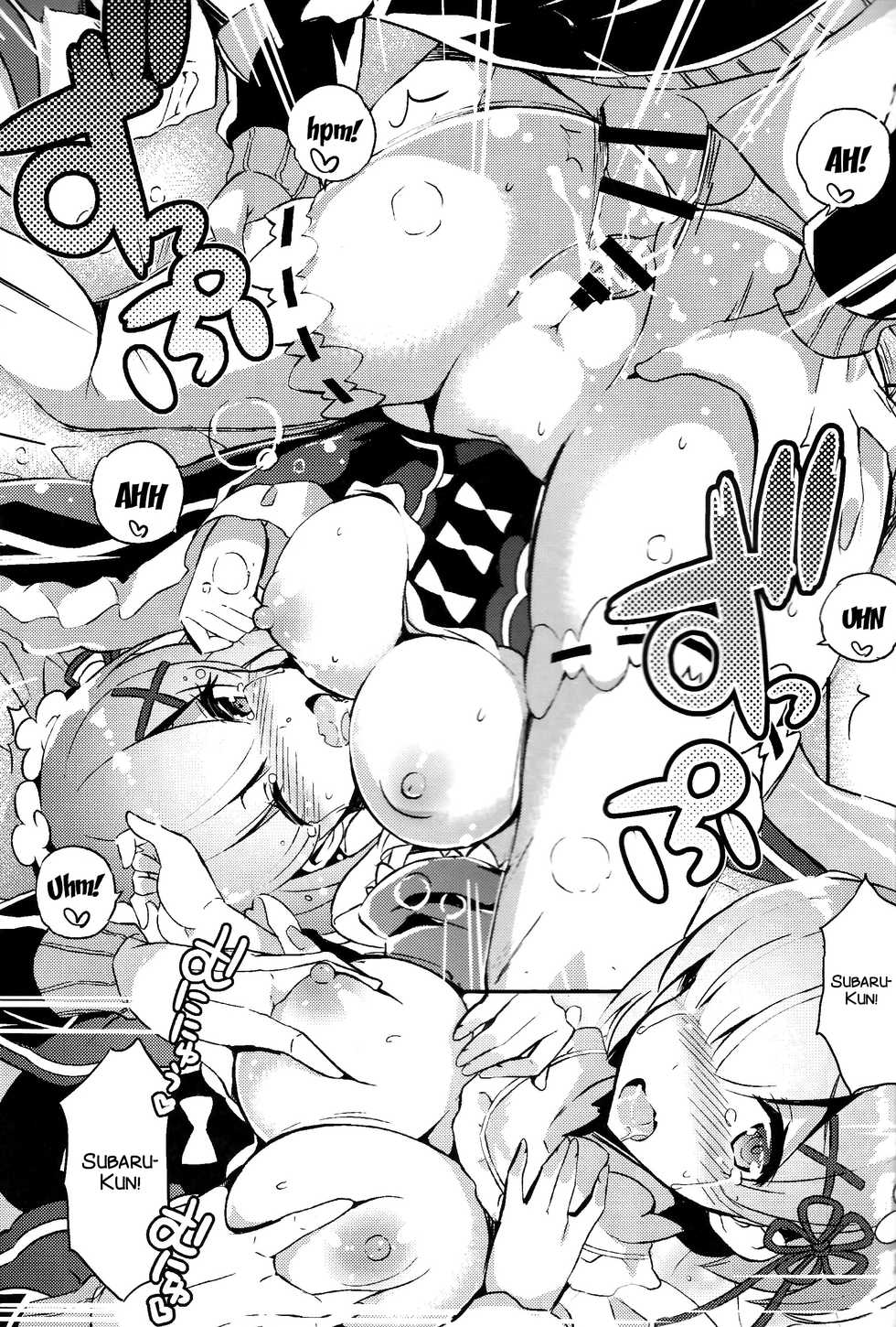 (C90) [odin (Kurokawa izumi)] Rem no Kawaisa mo Onigakatteiru (Re:Zero kara Hajimeru Isekai Seikatsu) [Spanish] [GlynZeldas EveryWaifus] - Page 13