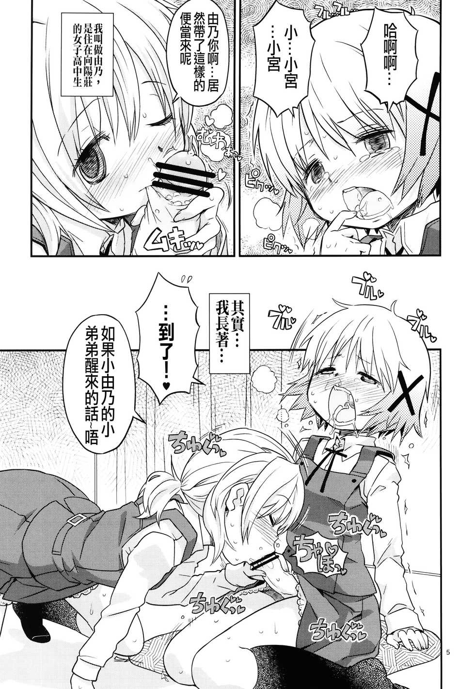 (C86) [GADGET (A-10)] Futanari Sketch (Hidamari Sketch) [Chinese] [沒有漢化] - Page 5