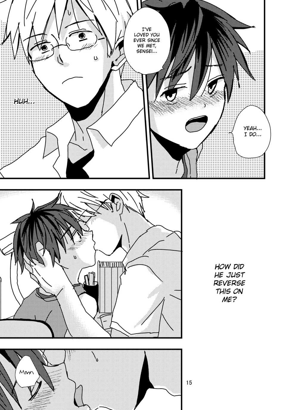 (SUPERKansai19) [Kume (Minakami)] Kimi to Himitsu no Jugyou [English] {Shotachan} - Page 15