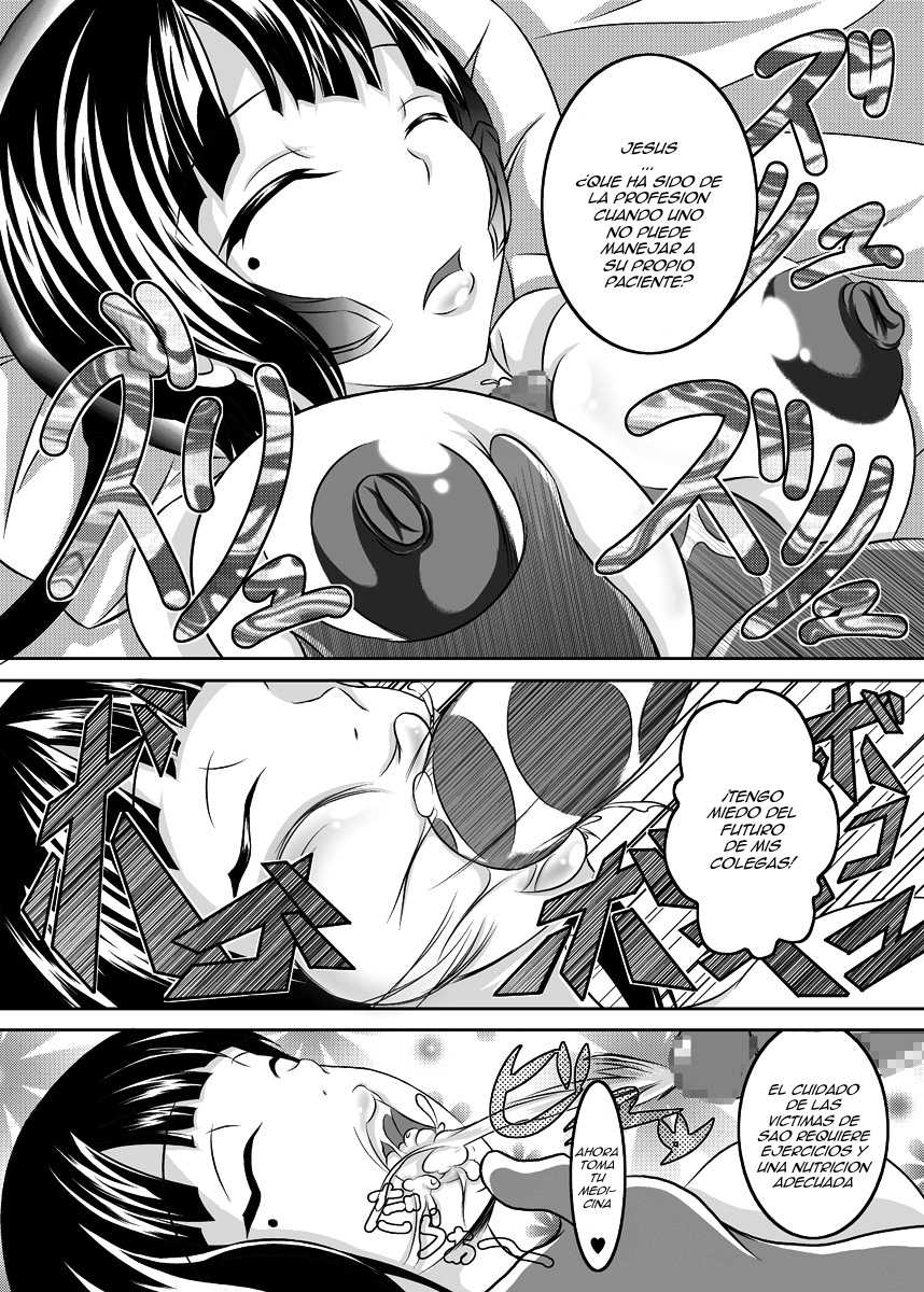 [Bitch Bokujou (Bokujou Nushi K)] Irakabeshi Sugite Atama ga Okashiku Natta Hito ga Kangaeta SAO Hon | A SAO Book Drawn by a Man Driven Insane by Bashing his Head Against a Wall (Sword Art Online) [Spanish] [F7993] [Digital] - Page 14