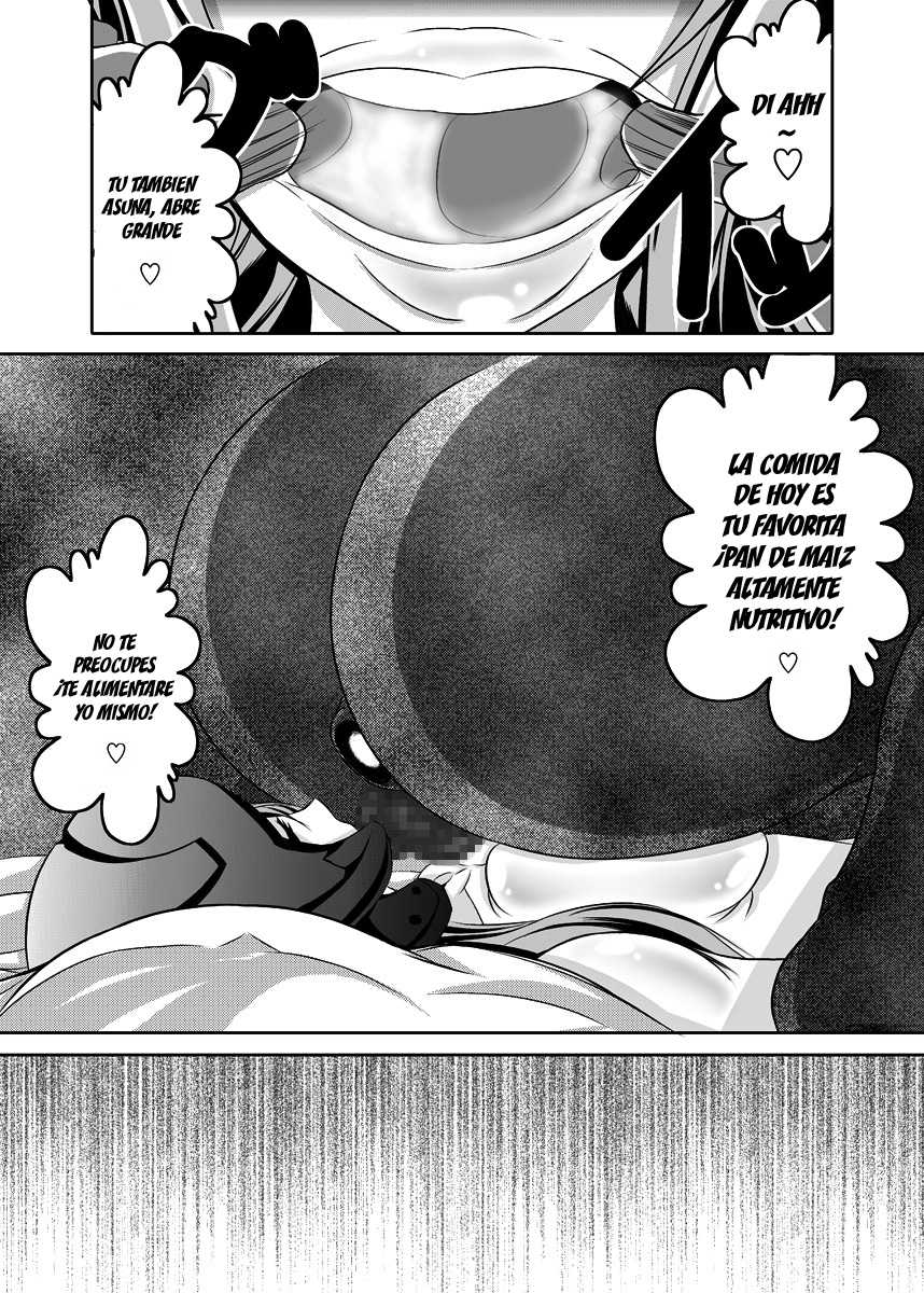 [Bitch Bokujou (Bokujou Nushi K)] Irakabeshi Sugite Atama ga Okashiku Natta Hito ga Kangaeta SAO Hon | A SAO Book Drawn by a Man Driven Insane by Bashing his Head Against a Wall (Sword Art Online) [Spanish] [F7993] [Digital] - Page 15
