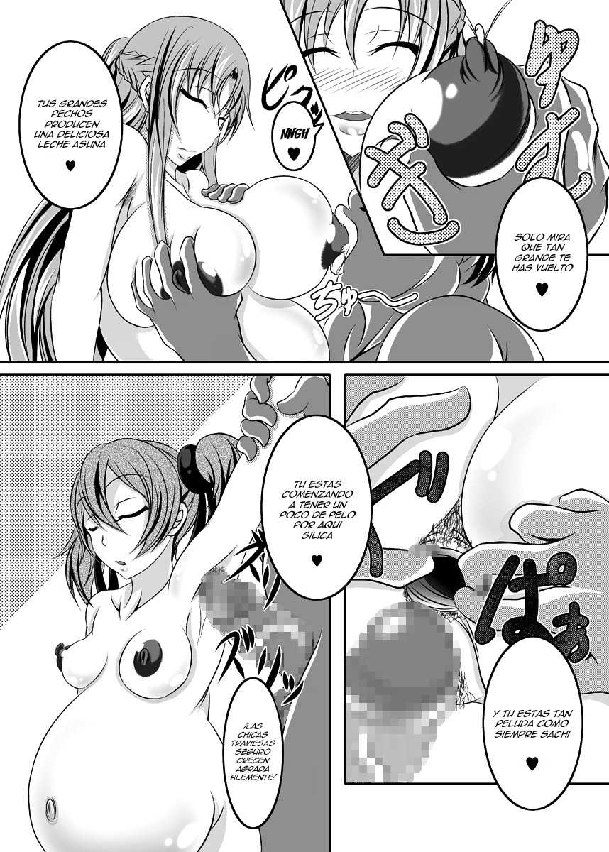 [Bitch Bokujou (Bokujou Nushi K)] Irakabeshi Sugite Atama ga Okashiku Natta Hito ga Kangaeta SAO Hon | A SAO Book Drawn by a Man Driven Insane by Bashing his Head Against a Wall (Sword Art Online) [Spanish] [F7993] [Digital] - Page 18