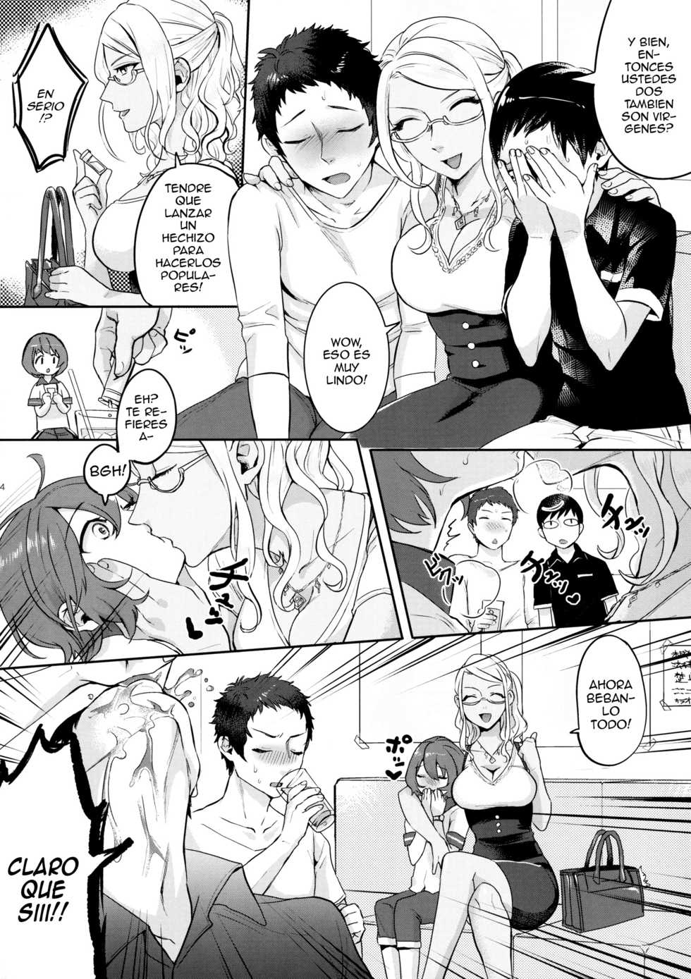 (Futaket 12) [Inarizushi (Omecho)] Yuujou Crash Couple [Spanish] [ElMoeDela8] - Page 4