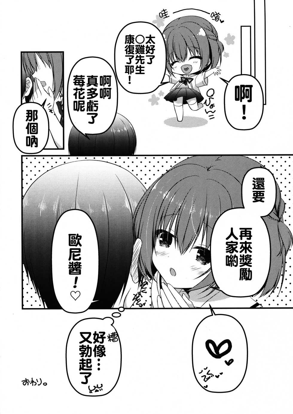 (C90) [Allegro Mistic, Egoistic Honey (Takano Yuki, Hadumi Rio)] Onii-chan! H nano wa Ikemasen?! [Chinese] [oo君個人漢化] - Page 20