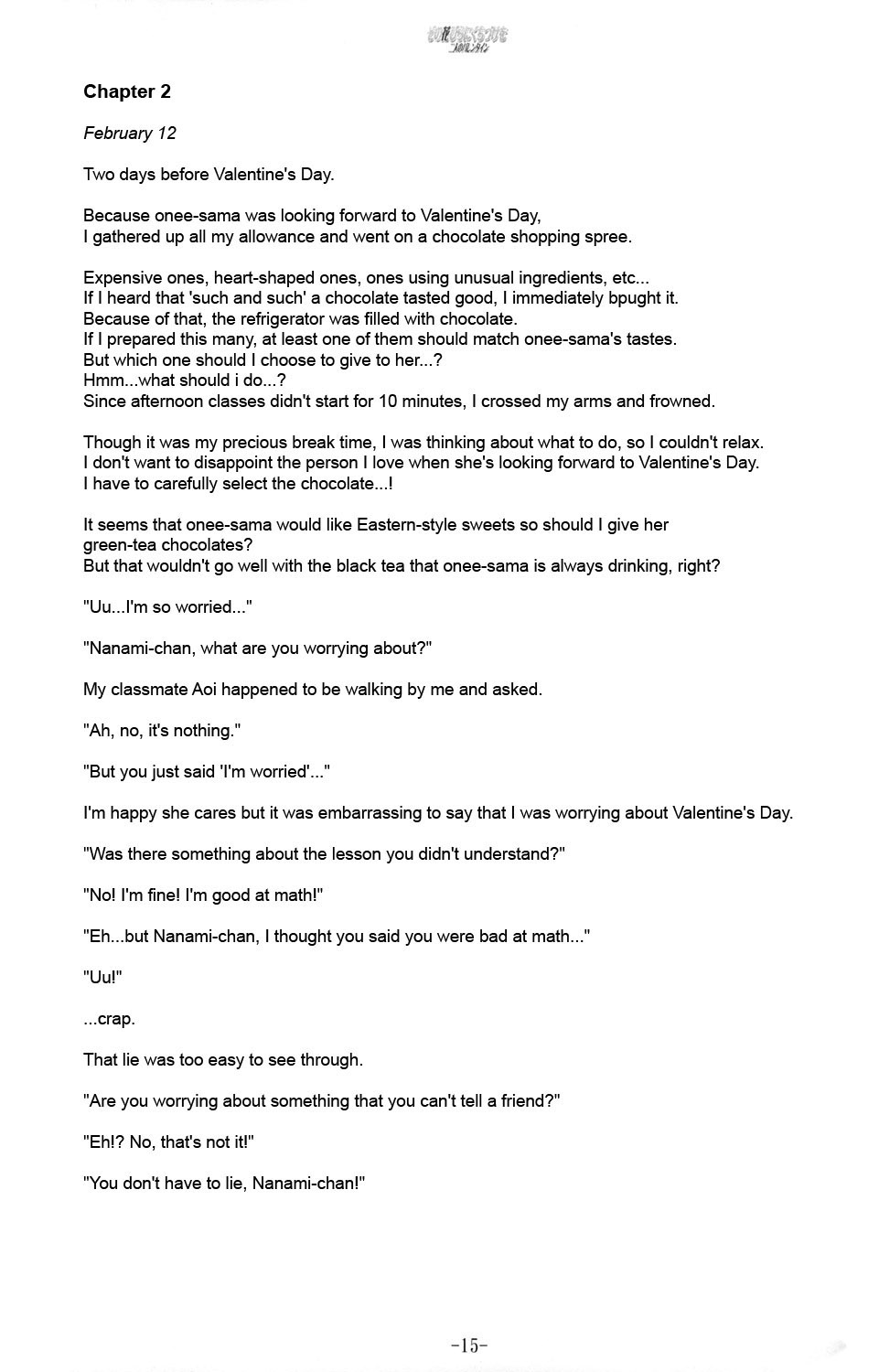 [Luminosity, Fuguriya (Peko, Sano Shinichirou)] Sono Hanabira ni Kuchizuke o - Futari no Valentine | Valentine’s Day For The Two Of Us [English] [Solelo] - Page 18