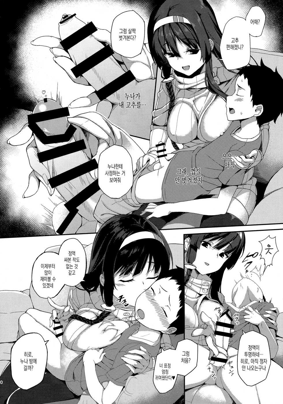 (C90) [GinShari. (Ishizuchi Ginko)] Onee-chan to Asobou [Korean] - Page 9