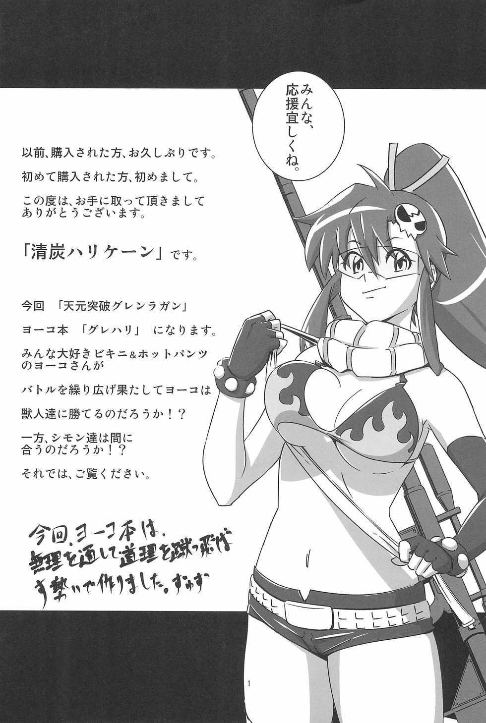 (C81) [Kiyosumi Hurricane (Various)] Gurrehari (Tengen Toppa Gurren Lagann) - Page 3
