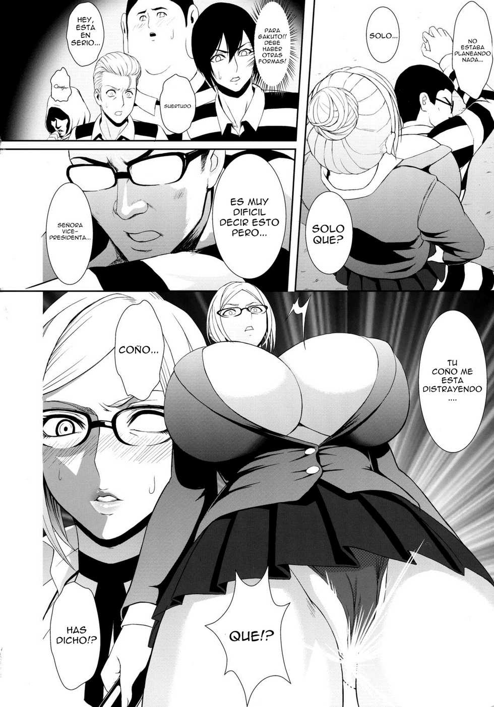 (C88) [Garland (Kuroharuto)] Kangoku ni Sakuhana to Hana - The Belle and Flower in prison (Prison School) [Spanish] [FutanariSanctuary] - Page 4