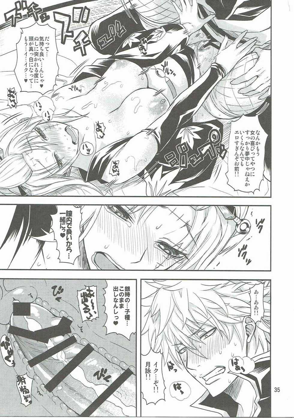 (C90) [Samidaregiri (Crowly)] Aizenkou Darkness (Gintama) - Page 34