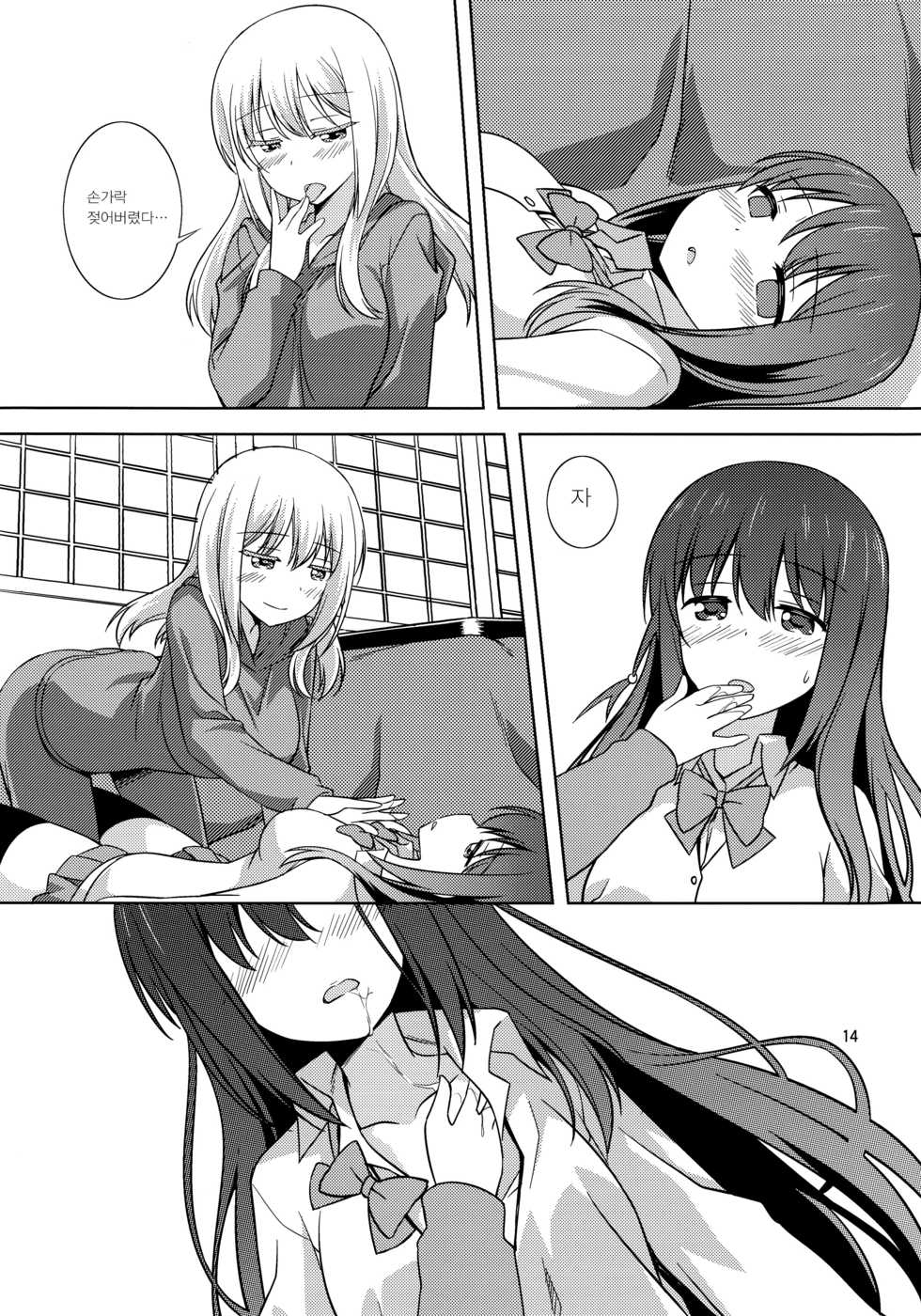 (C90) [Umenomi Gahou (Umekiti)] Watashi no Kuro-chan | 나만의 쿠로쨩 (Saki) [Korean] [갓신] - Page 14