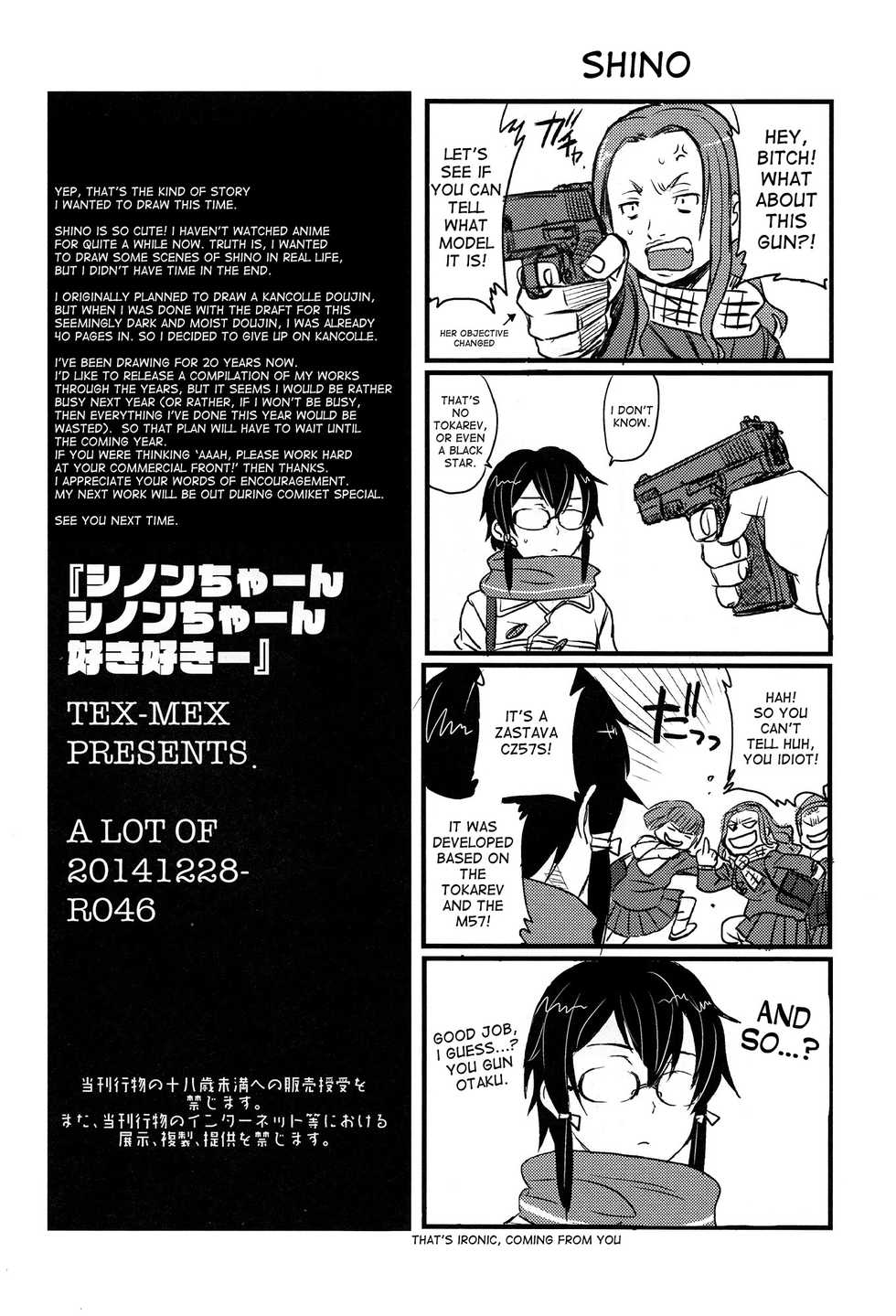 (C87) [TEX-MEX (Red Bear)] SSS Sinon-chan Sinon-chan Sukisuki (Sword Art Online) [English] [desudesu] - Page 25