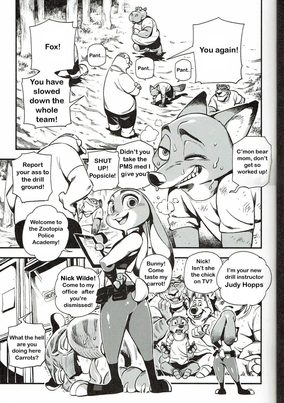 (FF28) [Bear Hand (Ireading)] What Does The Fox Say? (Zootopia) [English] - Page 4