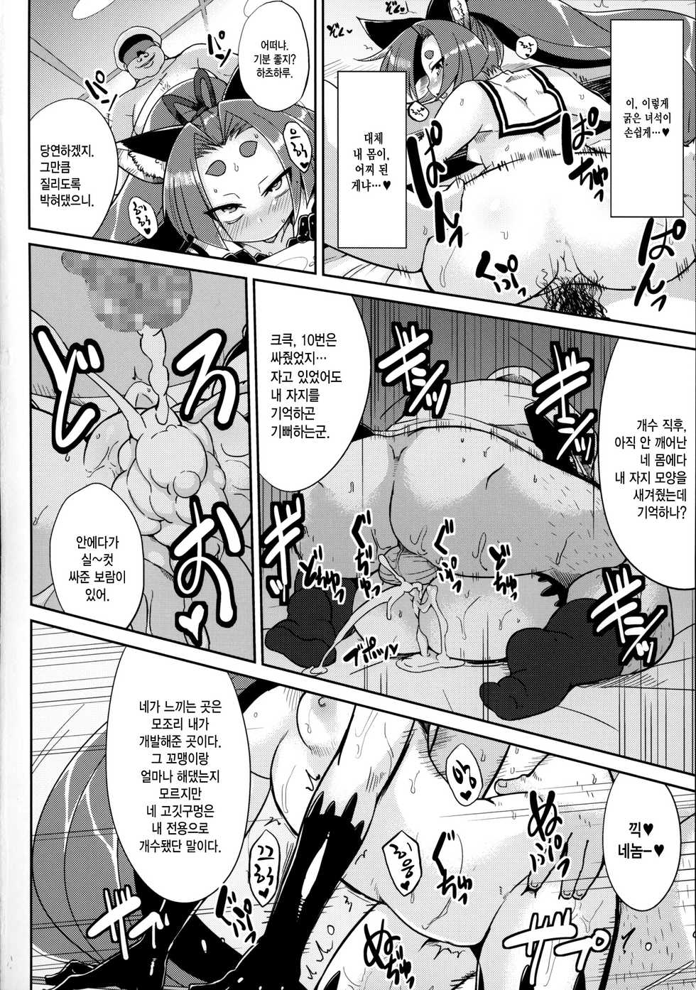 (C85) [Kuzunoha (Yumano Yuuki)] Dorei Shoufukan Hatsuharu (Kantai Collection -KanColle-) [Korean] [MMG] - Page 17