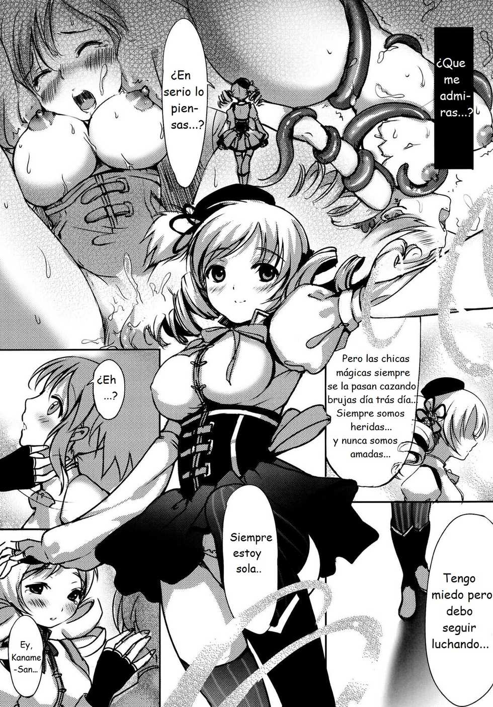 (COMIC1☆5) [CAT・ω・STREET (Miiru)] LOOP (Puella Magi Madoka Magica) [Spanish] {Futanari Freaks} - Page 6