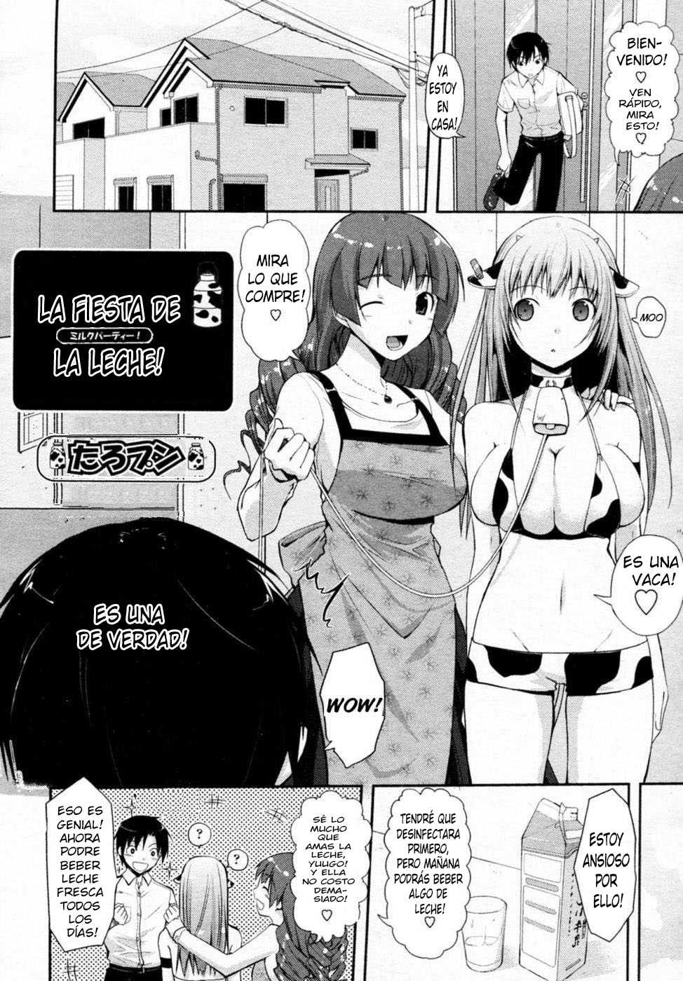 [Taropun] Milk Party! | La Fiesta de la Leche! (COMIC Aun 2010-06) [Spanish] [kalock] [Decensored] - Page 1
