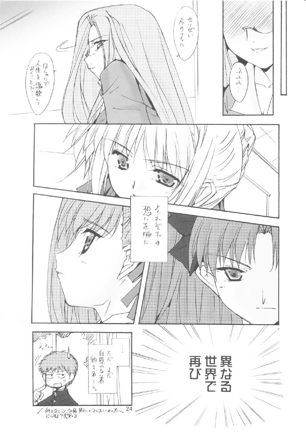 (C71) [Meisaku Network (Mizuno Makoto)] PURPLE DIGNITY (Fate/stay night) - Page 21