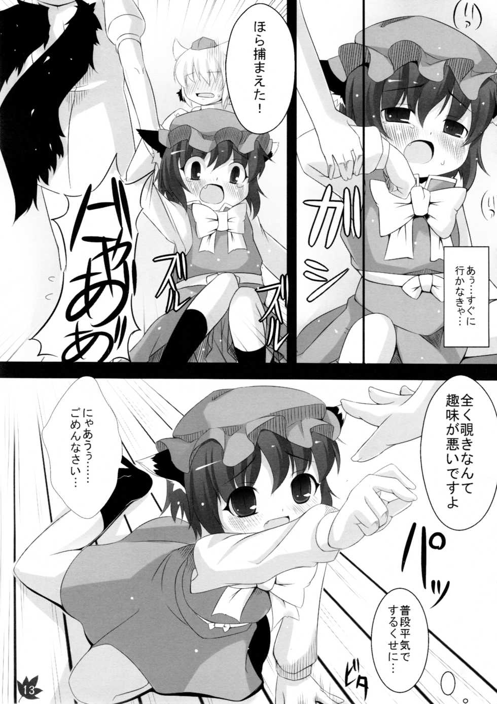 (Kouroumu 5) [Kinakomochi, Evo.R.B (Uryu Sango, Takayuki Hiyori)] Momiji Gari (Touhou Project) - Page 13
