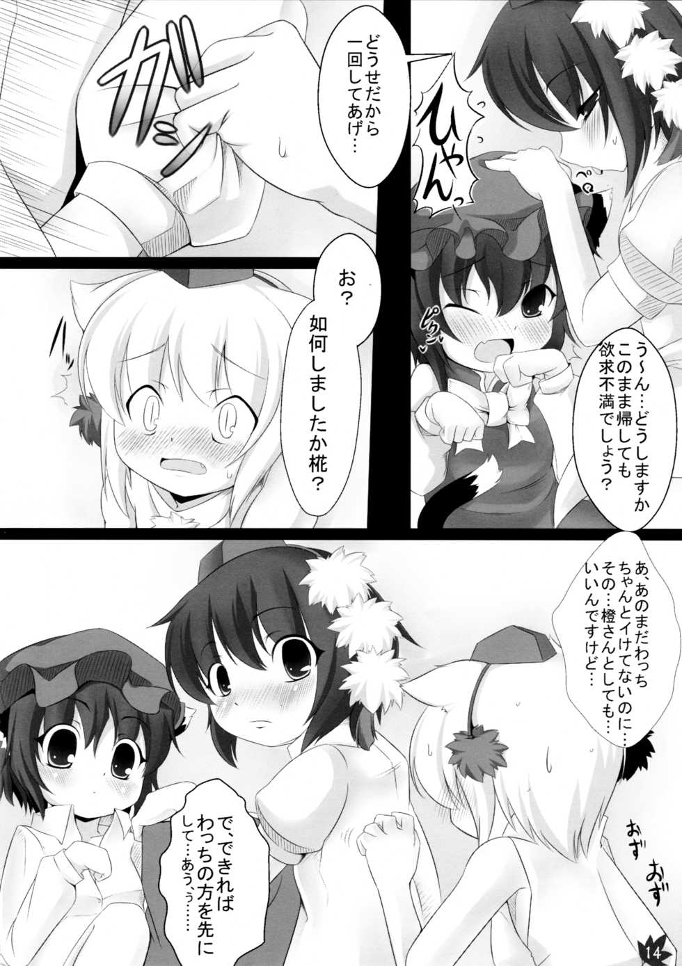 (Kouroumu 5) [Kinakomochi, Evo.R.B (Uryu Sango, Takayuki Hiyori)] Momiji Gari (Touhou Project) - Page 14