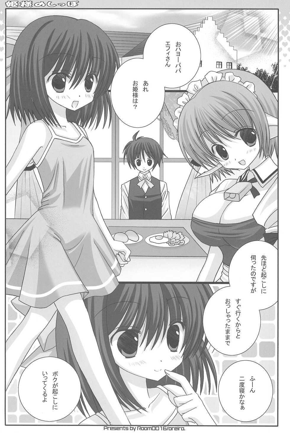 (C80) [Room0016 (oreiro)] Hime-sama no Shippo (Lotte no Omocha) - Page 5